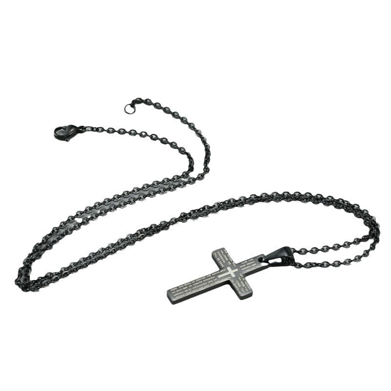 Men's Stainless Steel Cross Jewelry Ornament Accessories Pendants