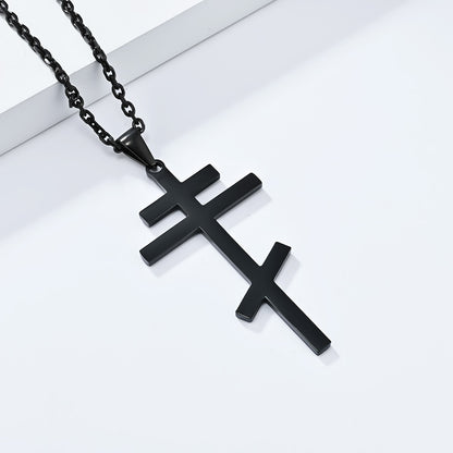 Orthodox Stainless Steel Cross Shelf Unisex Pendants