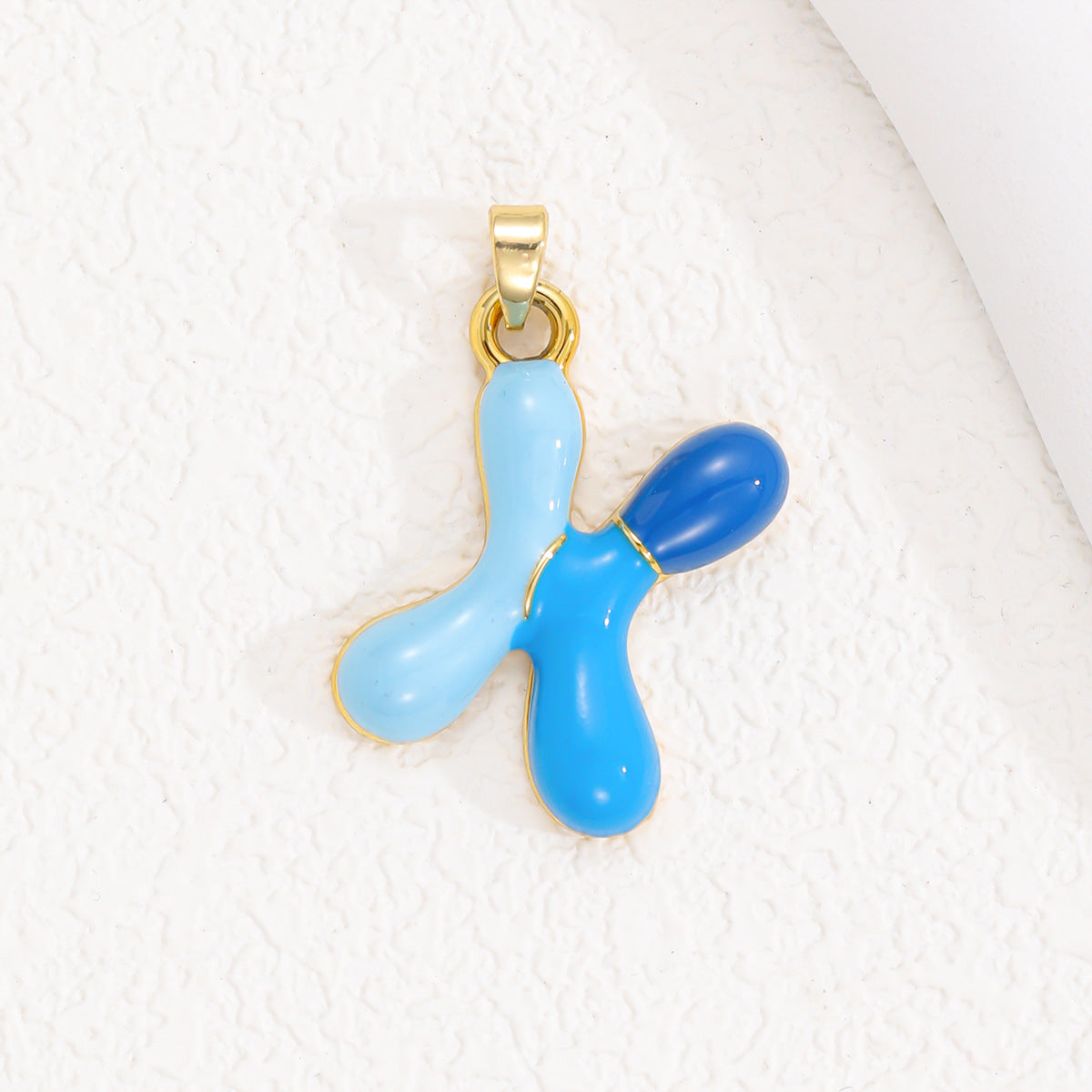 Colorful Oil Dopamine Bubble Letter English Pendants