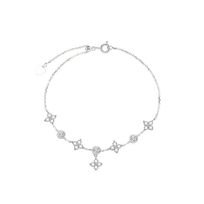 Women's Sterling Sier Clover Special Interest Light Luxury High-grade Bracelets