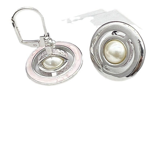 Queen Mother Pearl Enamel Three-dimensional Saturn Minority Necklaces