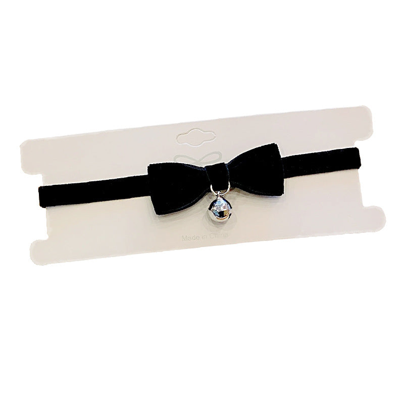 Women's Bell Shape Bow Collar Vintage Black Necklaces