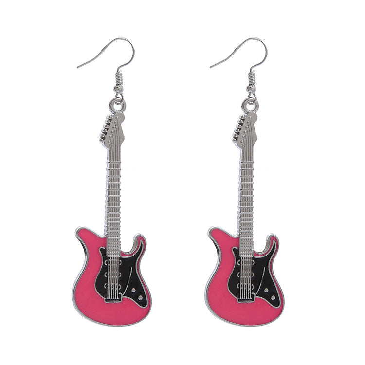 Guitar Vintage Renaissance Music Festival Small Earrings