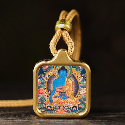 Bodhisattva Dragon Yellow God Of Wealth Necklaces