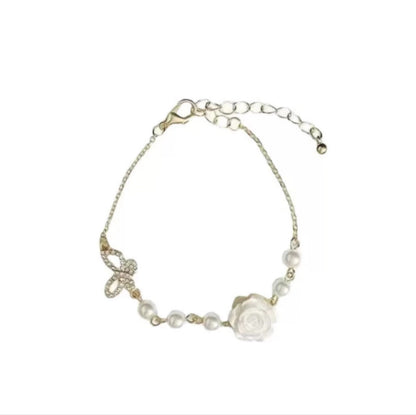 Camellia Light Luxury Minority Retro Design Lily Bracelets