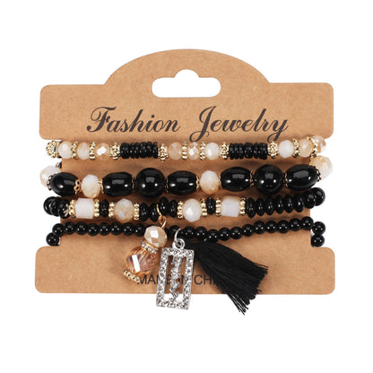 Classy Bohemian Tassel Crystal Vintage Bead Pendants