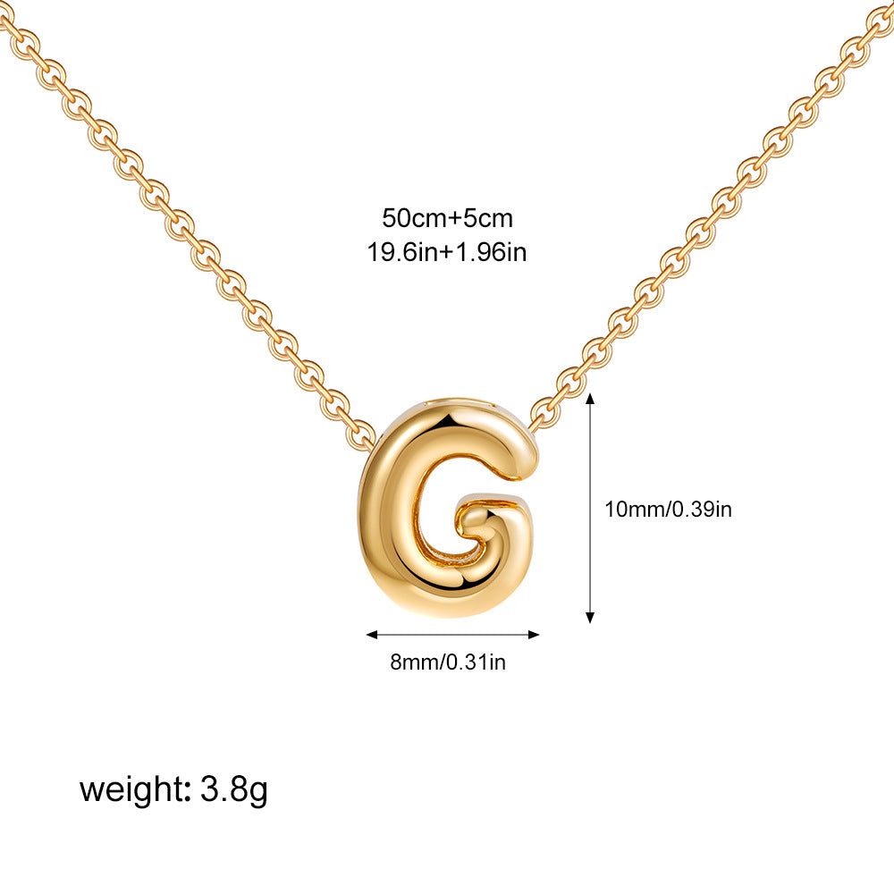 English Letter Simple High-grade Stainless Steel Necklaces