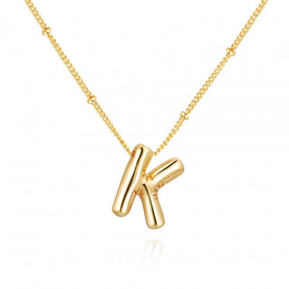 Women's Gold Balloon Glossy English Letter Fashion Pendants