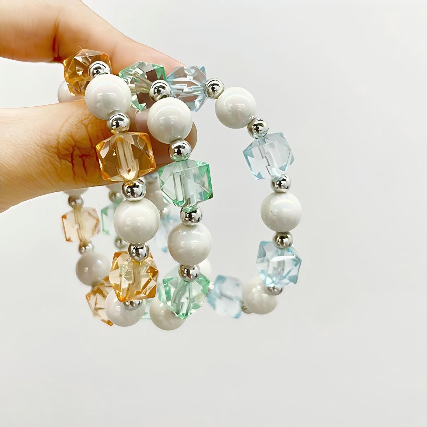 High-grade Large Pearl Crystal Irregular Accessories Bracelets