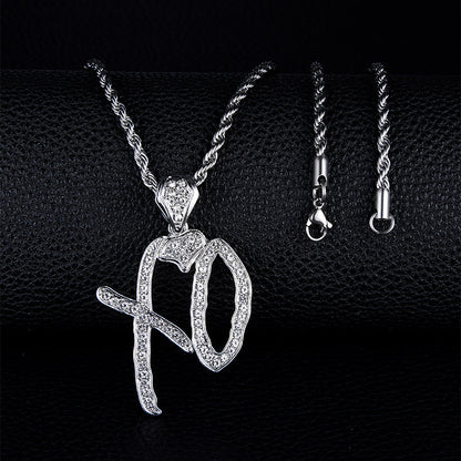 Alloy Hip Hop English Creative Letters Pendants