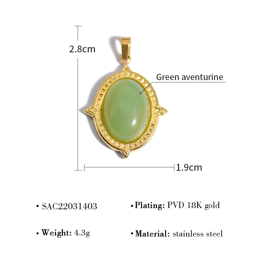 Women's Ornament Accessories Variety Of Natural Stone Pendants