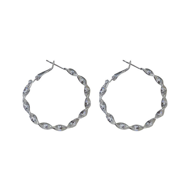 Design Cold Style Metal Circle Fashion Earrings