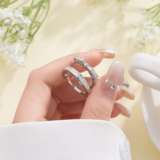 Women's Minority Design High-grade Open Mouth Index Rings