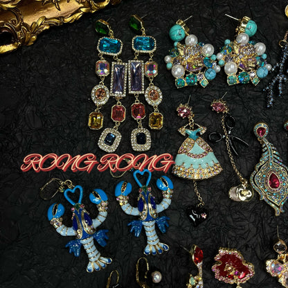 Sweet Court Style Exaggerated Personalized High-grade Earrings