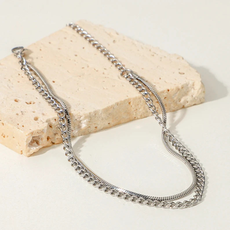 Men's Cool Style Trendy Cuban Link Chain Double Bracelets