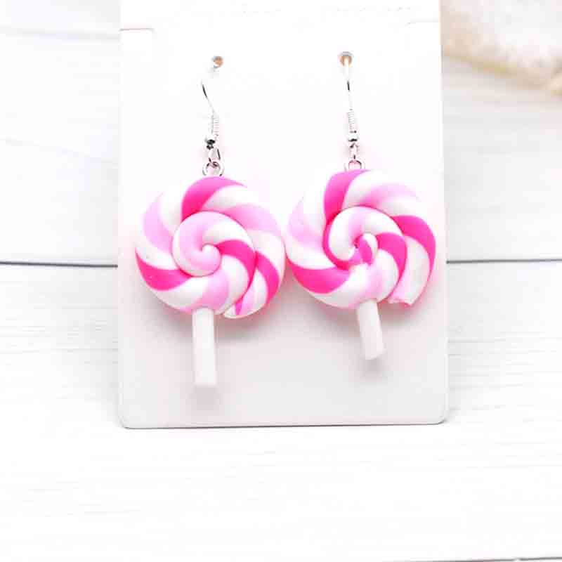 Ice Cream Candy Drink Resin Homemade Earrings