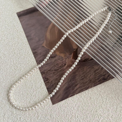 Women's Pearl Twin Sterling Sier Light Luxury Necklaces