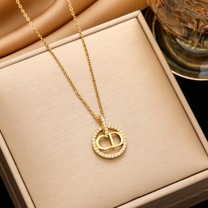 Women's Steel Ornament Design High-grade Light Luxury Necklaces