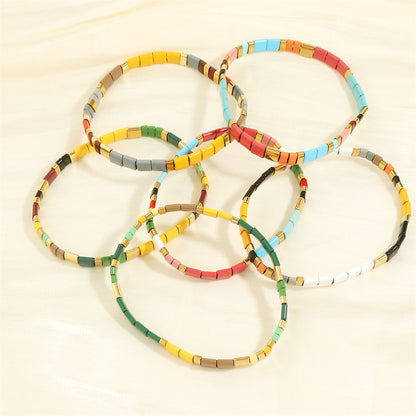 Bohemian Seaside Beach Stretch Bead Accessories Bracelets