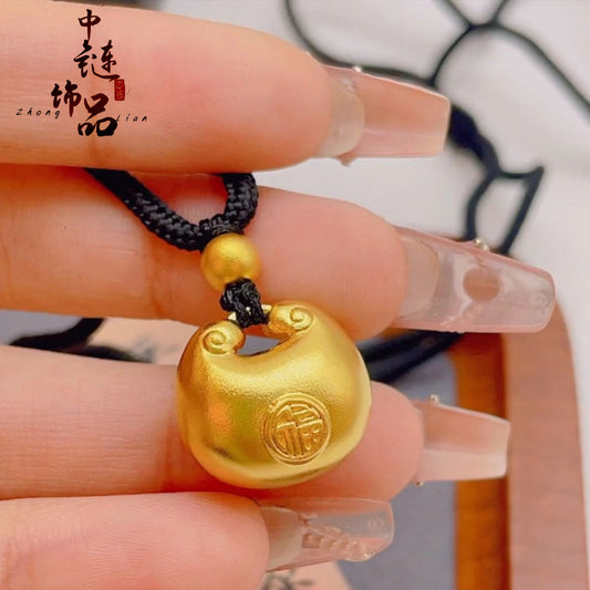 High Color Retaining Imitation Chubby Fu Ancient Frosted Pendants