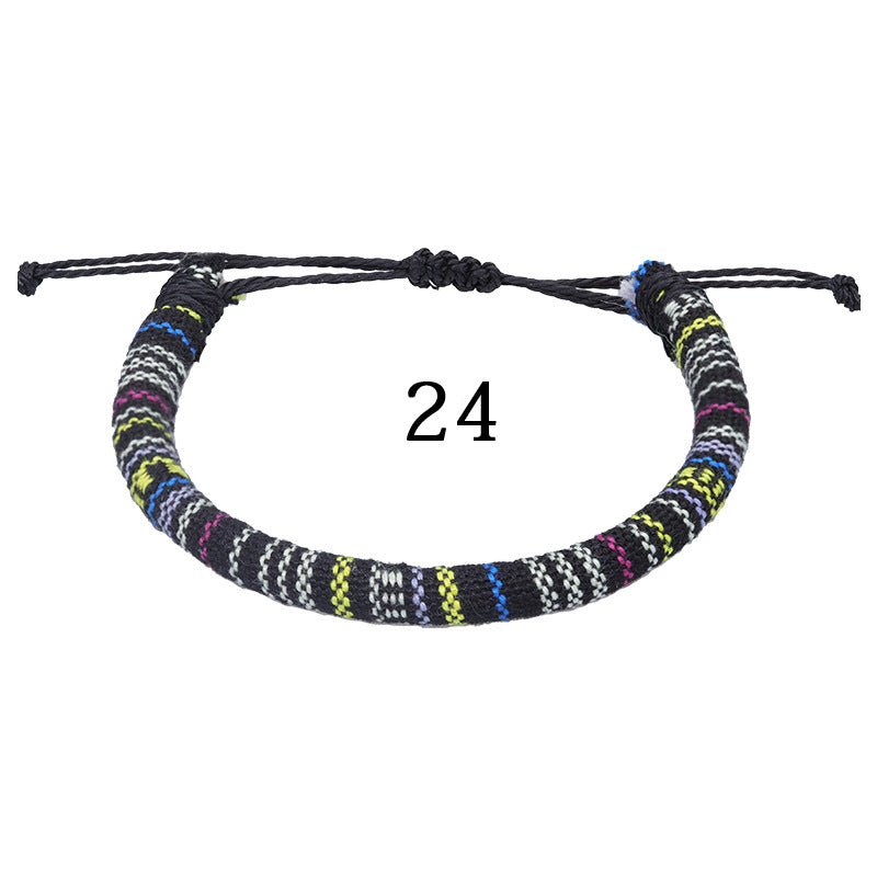 Style Hand Weaving Blue Little Colorful Surfing Bracelets