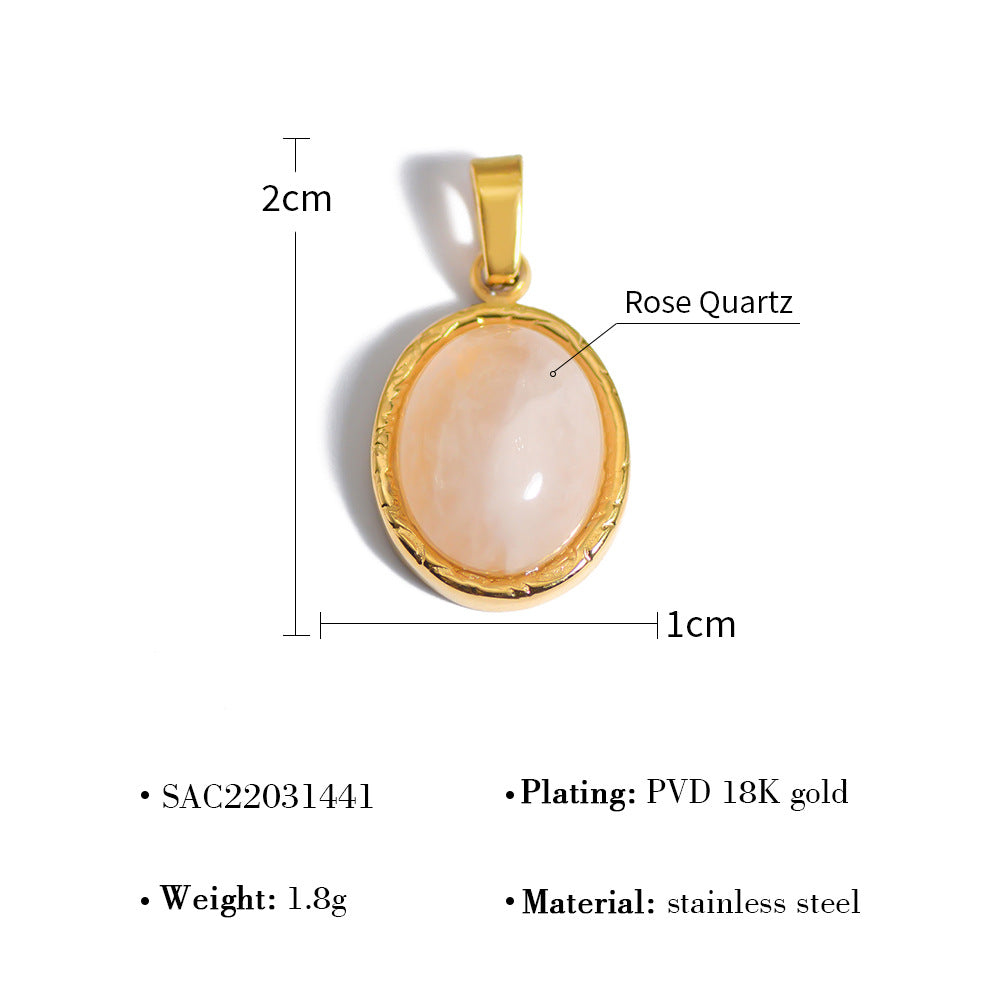 Women's Ornament Accessories Variety Of Natural Stone Pendants