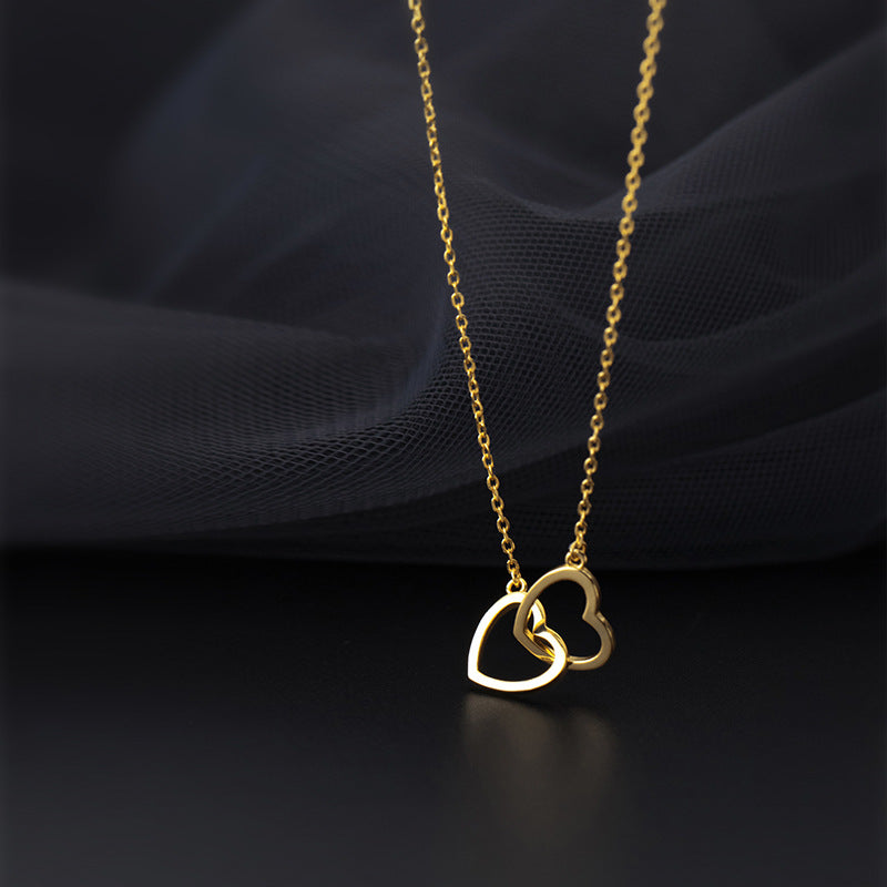 Love Lodge Sier Korean Style Simple Necklaces