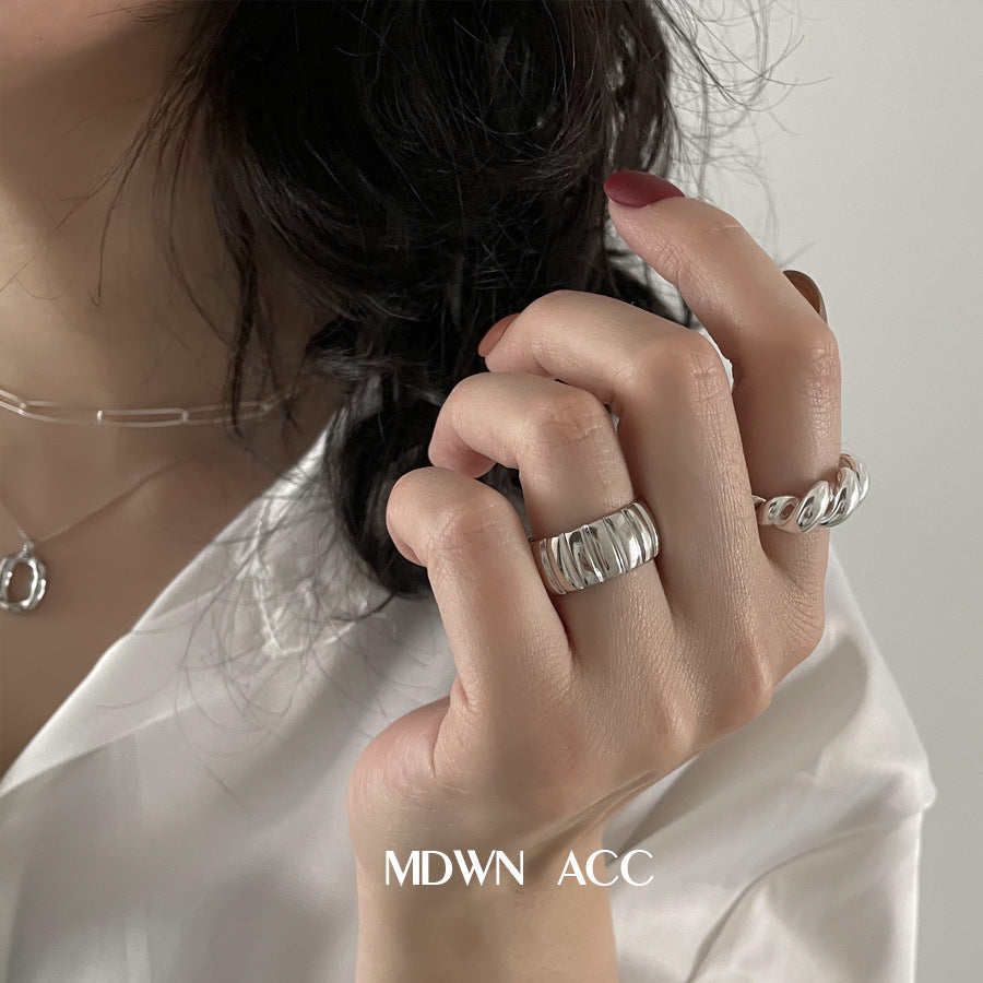Ornament Female Design Index Finger Personality Simple Adjustable Rings