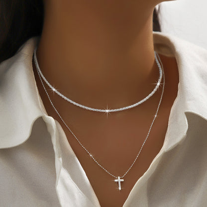 Women's Design Sparkling High-grade Cold Style Light Necklaces