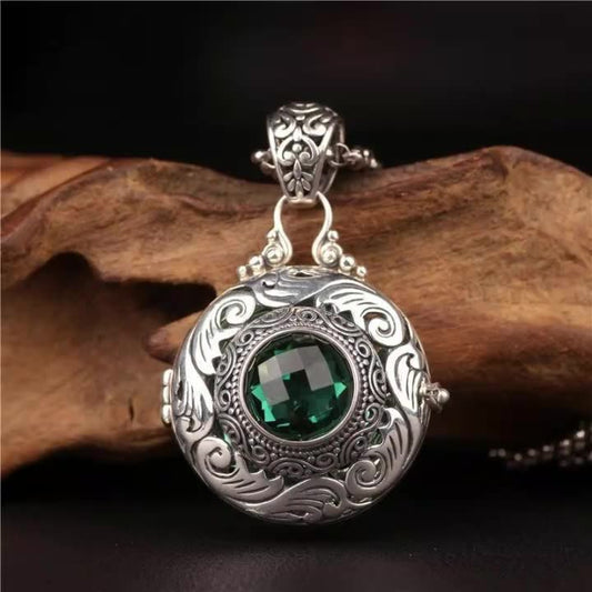 Incense Pill Ball Twine Pattern Hollow Fetal Hair Female Pendants