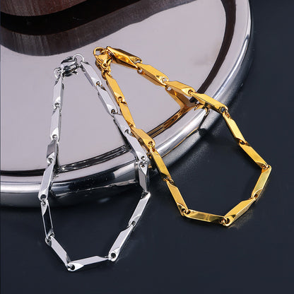 Women's & Men's Gold Sier Melon Seeds Stainless Niche Bracelets