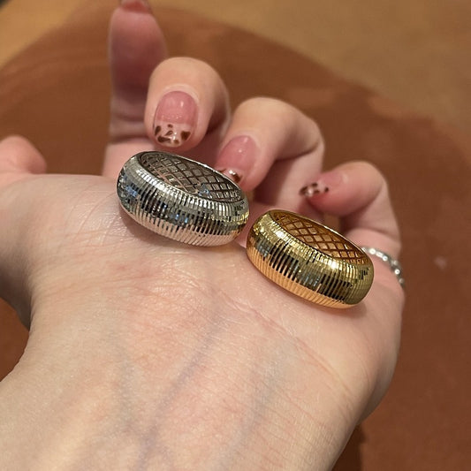 Women's Retro Gold Sier Thread Snake Advanced Rings