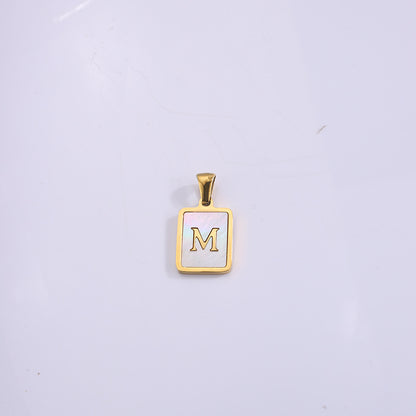 Fashion Real Gold Plated Letter Female Pendants