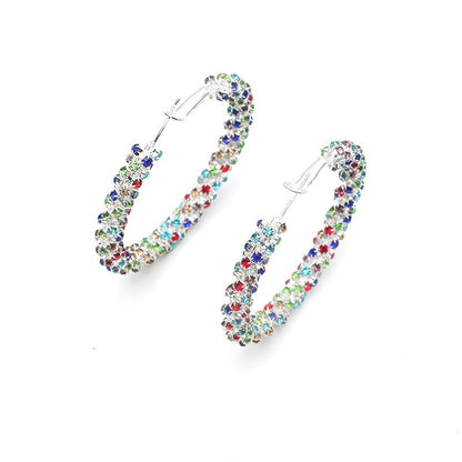 Niche Design Circle Slimming Exaggerated Cold Earrings