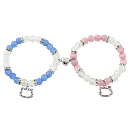 Anime Hello Kitty Clow Beaded Ornament Bracelets