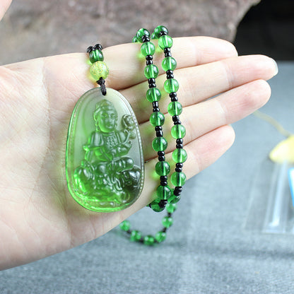 Women's & Men's Spinach Green Eight Patron Saints Zodiac Pendants