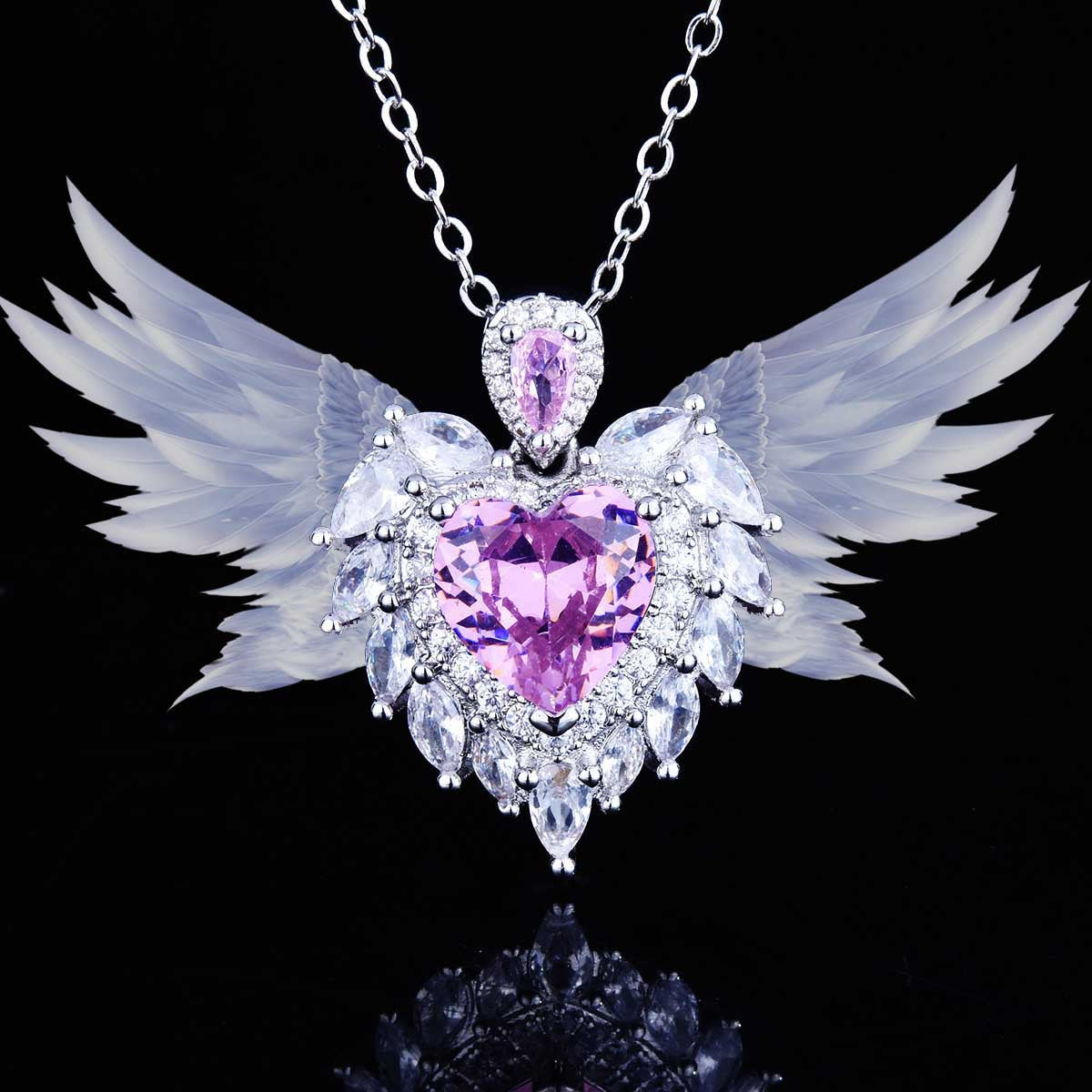 Broadcast Jewelry Design Angel Wings Simulation Pendants