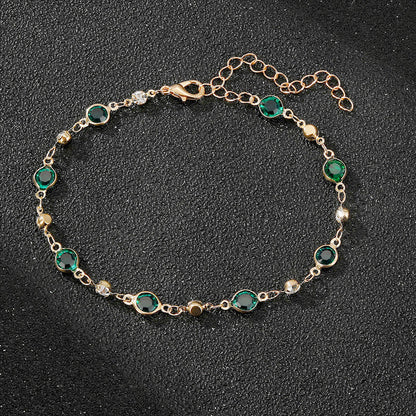 Fashion Ornament Inlaid Gemstone Personalized Accessories Colorful Bracelets