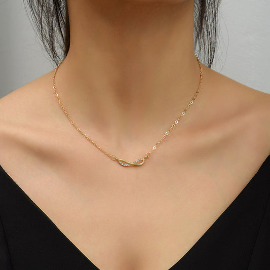 Alloy Digital Simple Personality Geometric Clavicle Pendants