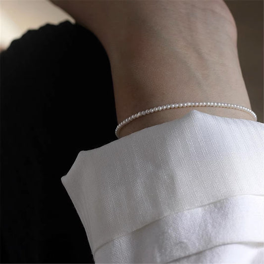 Extremely Fine Perfect Circle Pearl Light Bracelets