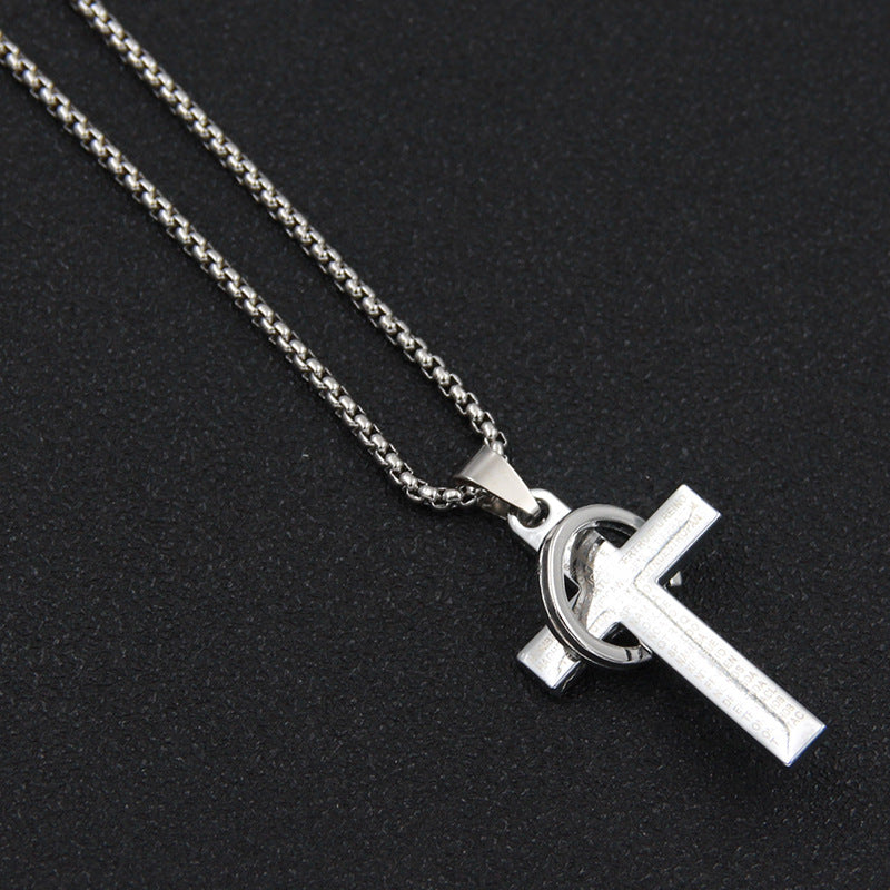 Men's Chain Hip Hop Style Titanium Steel Couple Necklaces