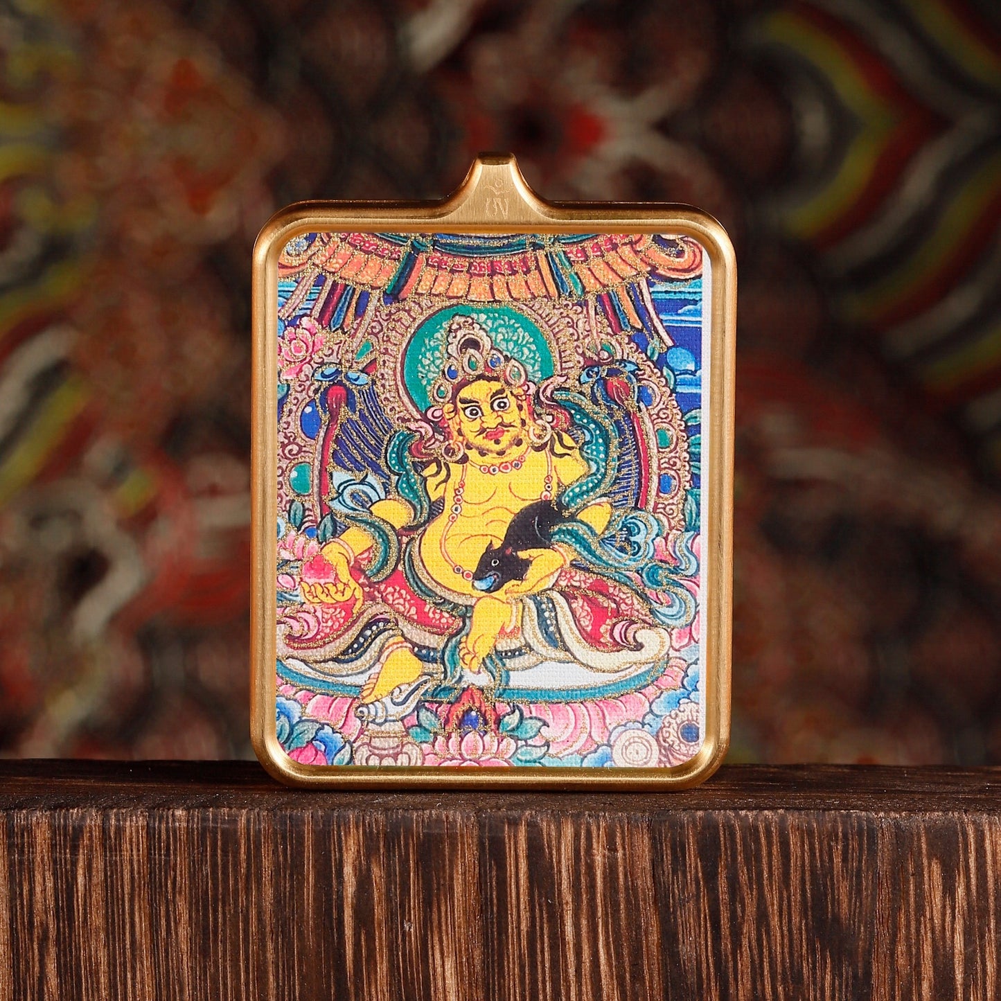 Yellow God Of Wealth Small Niche Pendants