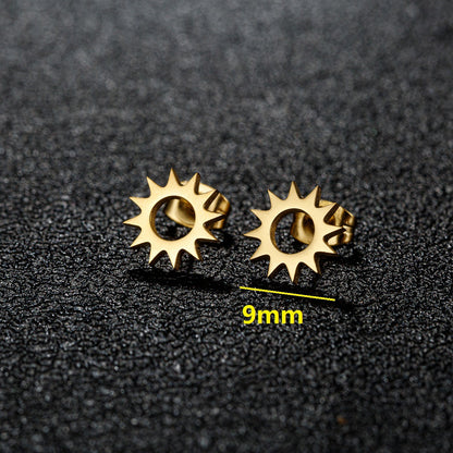 Stainless Steel Football Baseball Rugby Fashion Earrings