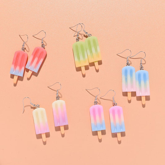 Candy Toy Eardrops Contrast Color Ice Earrings