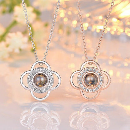 Love Language You Deer Projection Female Necklaces