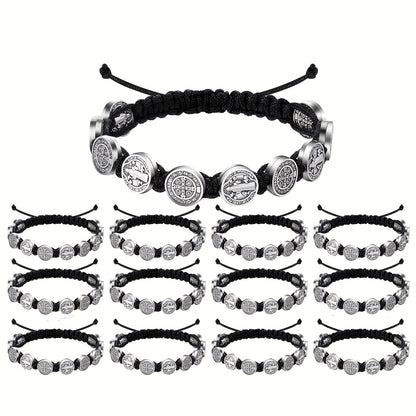 Women's & Men's Woven Virgin Portrait Festival Carrying Strap Bracelets