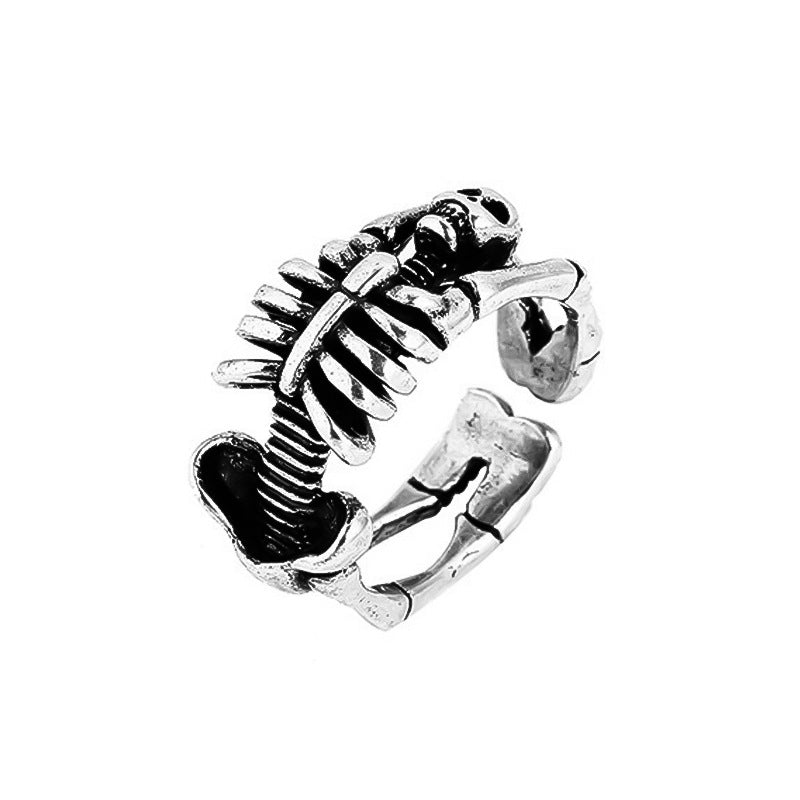 Women's Skull Punk Dark Palm Opening Light Rings