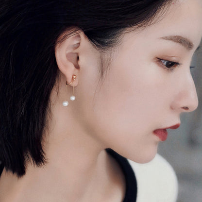 Women's Fresh Water Pearl Elegant Ear Light Luxury Tassel Earrings