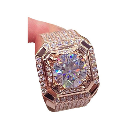 Affordable Luxury Style Diamond Square Creative Rings