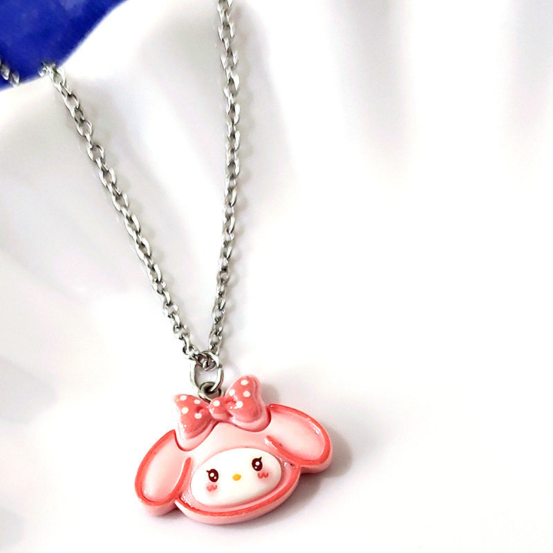 Cartoon Resin Cat Melody Clow Clavicle Necklaces